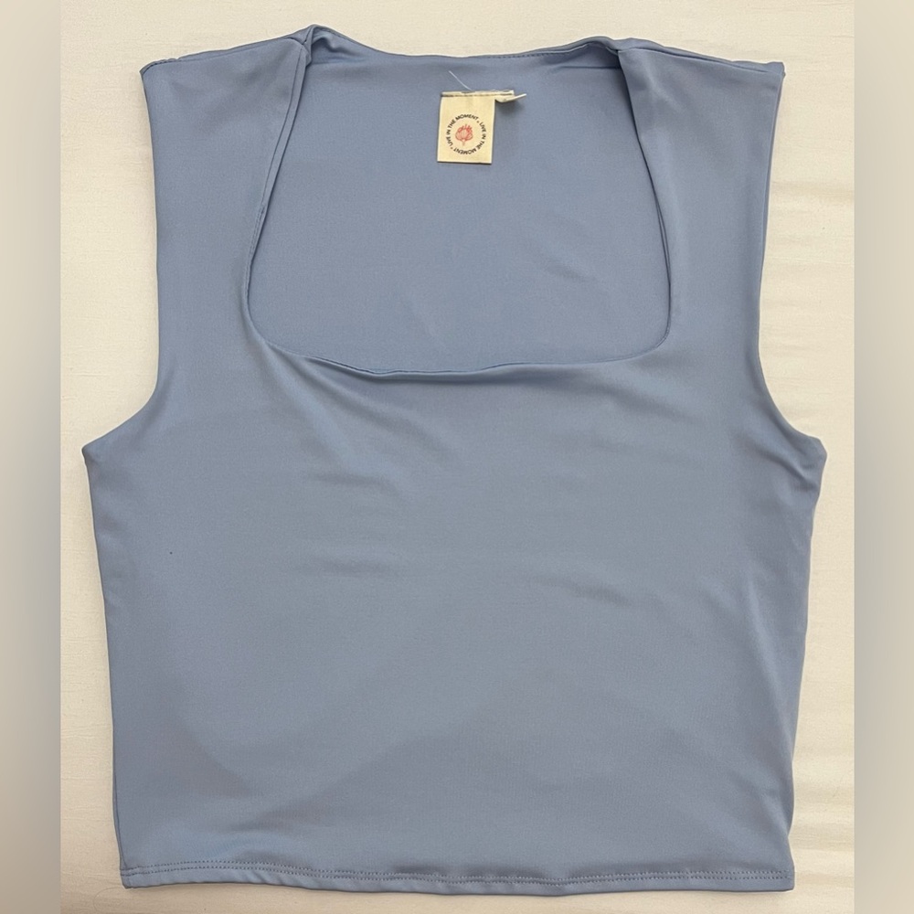 Blue Sleeveless Women's Top